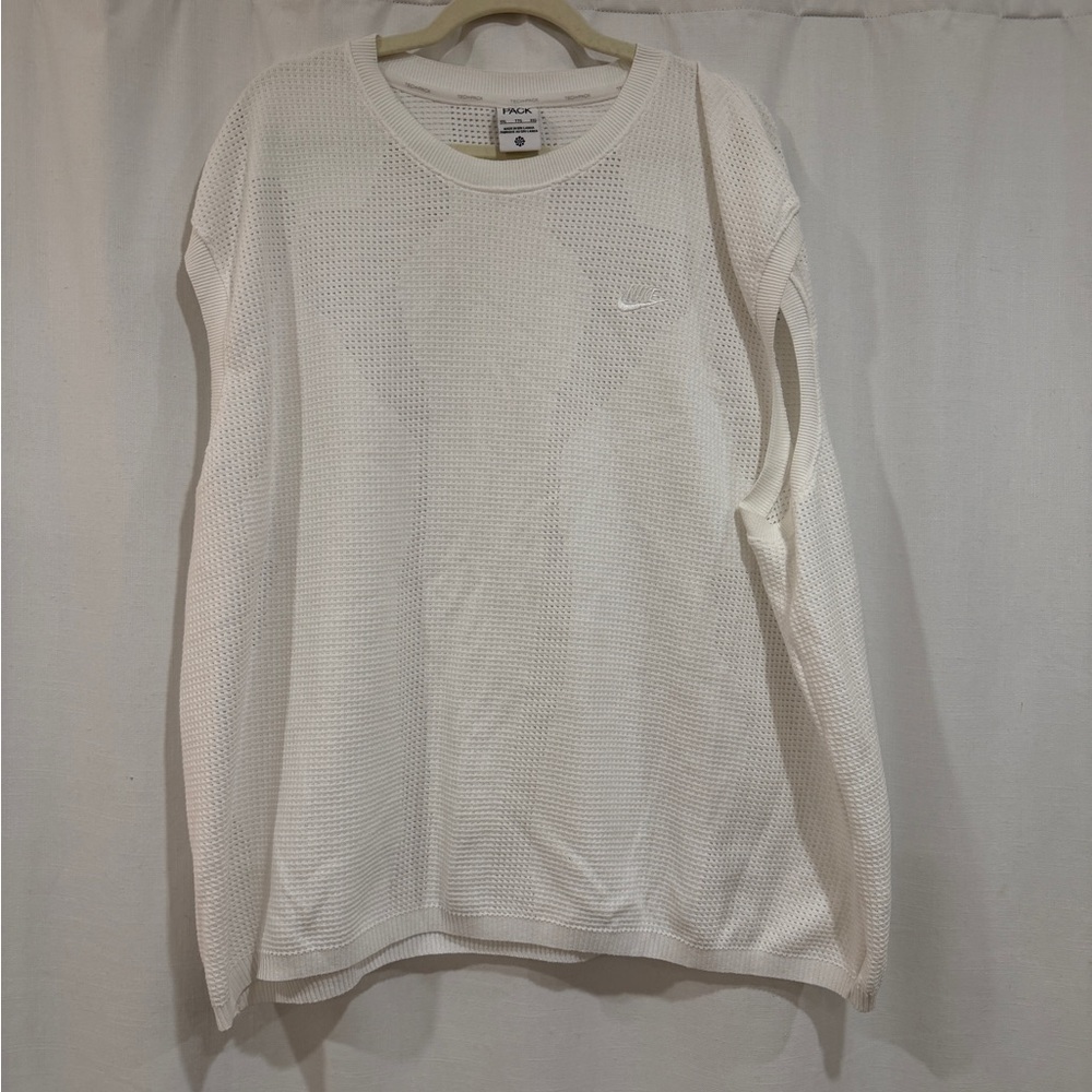 White Nike Mesh Sleeveless Shirt XXL